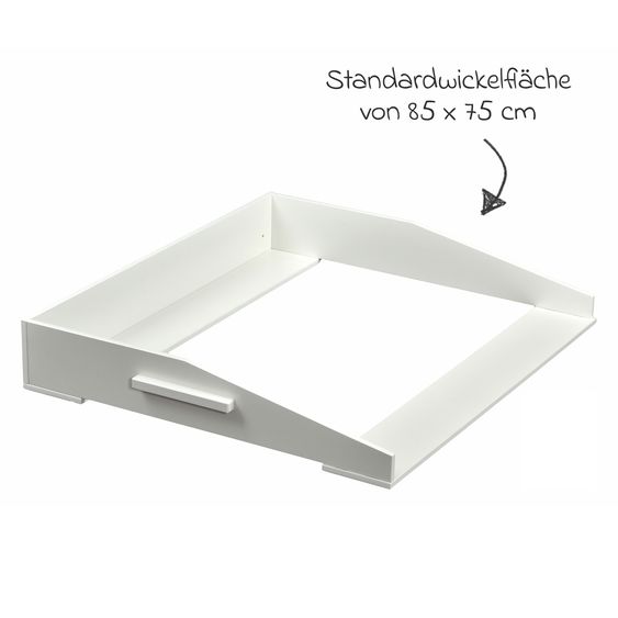 jonka Wickelaufsatz für IKEA Kommode Hemnes - Weiß