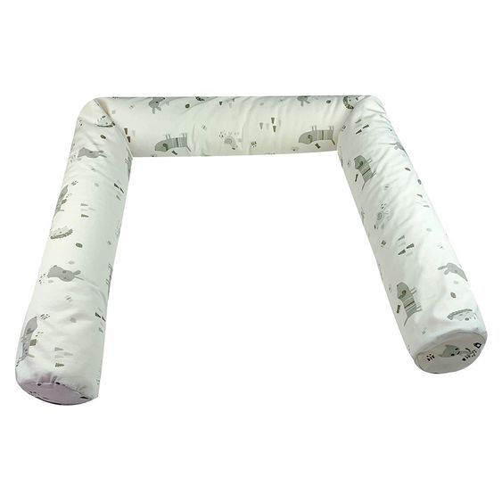 joyfill Nestchenschlange Jersey Mikroperlen 180 cm - Funky Farm - Weiß Grau
