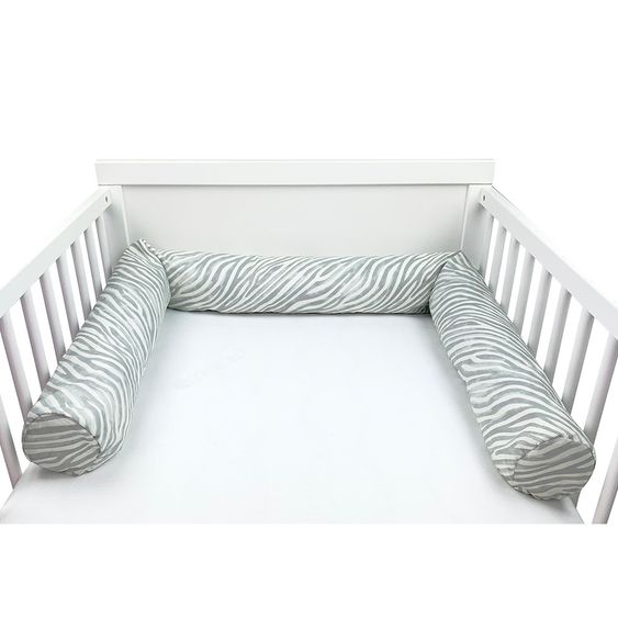 joyfill Nestchenschlange Mikroperlen 180 cm - Zebra - Grau Weiß