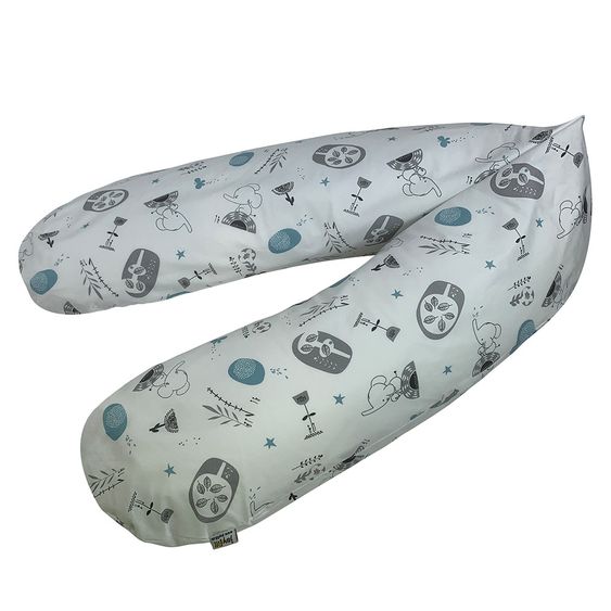 joyfill Stillkissen Flexofill Midi 170 cm - Cute Animals - Grau Bleu