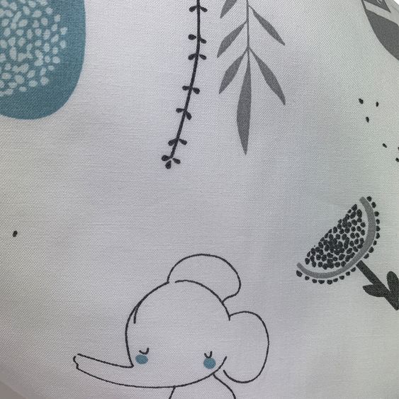 joyfill Stillkissen Flexofill Midi 170 cm - Cute Animals - Grau Bleu
