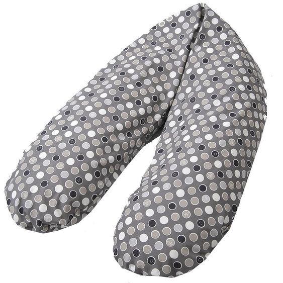 joyfill Stillkissen Flexofill Midi 170 cm - Dots Grau