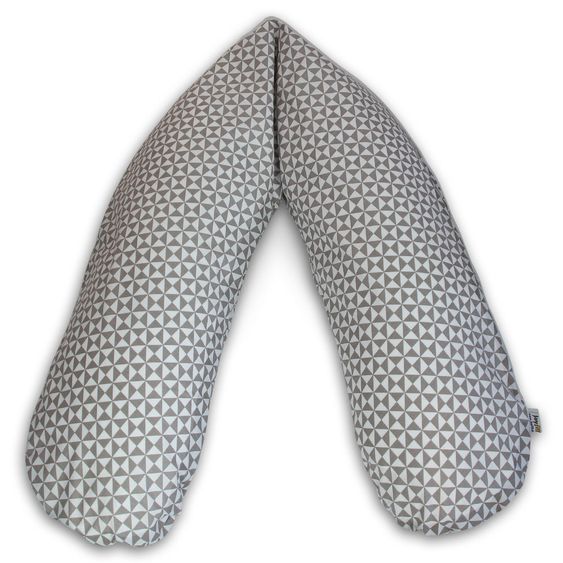 joyfill Stillkissen Flexofill Midi 170 cm - Geometrie - Grau