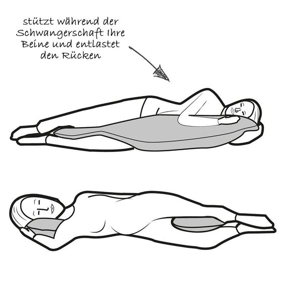 joyfill Stillkissen Flexofill Midi 170 cm - Grau
