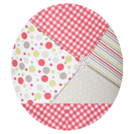 joyfill Stillkissen Flexofill Midi 170 cm - Patch Rot Grau