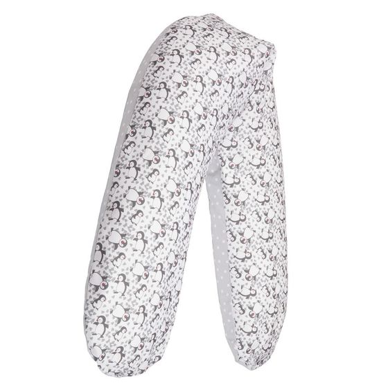 joyfill Cuscino per allattamento Flexofill Midi 170 cm - Sweet Penguin Bianco