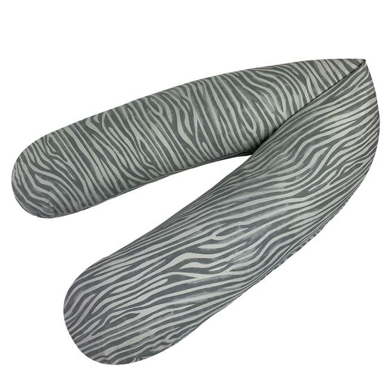 joyfill Stillkissen Flexofill Midi 170 cm - Zebra - Grau Weiß