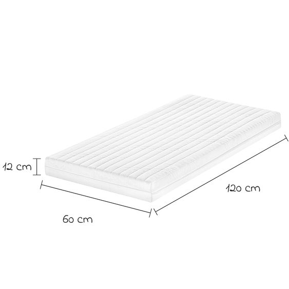 Julius Zöllner Baby cot mattress 3Air 60 x 120 cm