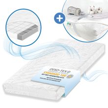 Materasso per lettino bebé Air Allround incl. proteggi materasso impermeabile Molton 70 x 140 cm