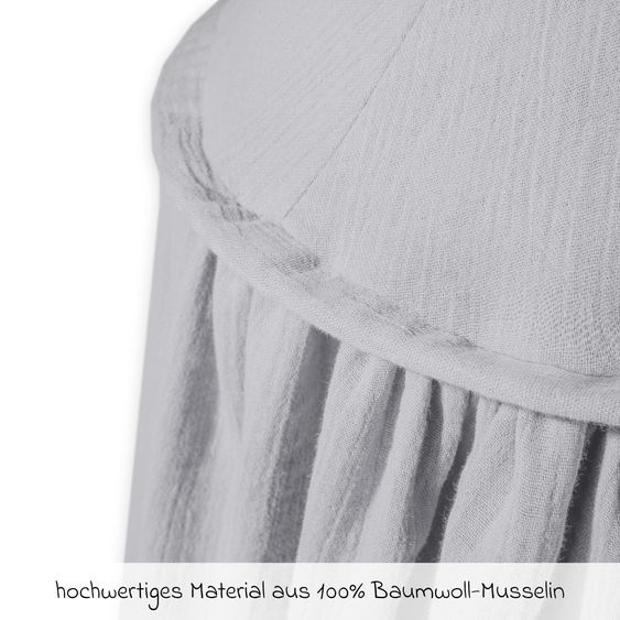 Julius Zöllner Baldacchino Mussola 230 x 50 cm - Grigio