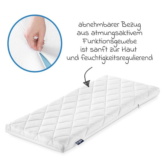 Julius Zöllner Additional bed & cradle mattress Dr. Lübbe Air Plus 40 x 90 cm