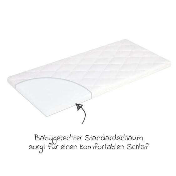 Julius Zöllner Materasso per culla e culletta Dream Soft 90 x 40 cm