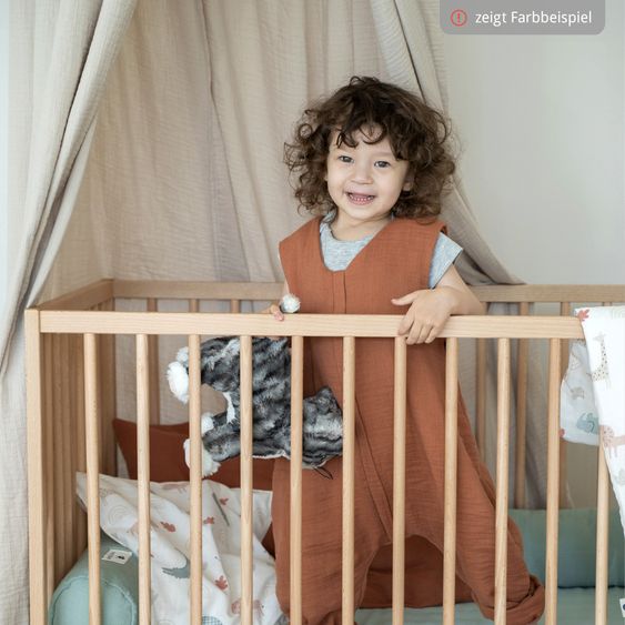 Julius Zöllner Set Tenda da Letto incl. Asta per baldacchino & Baldacchino - Grigio