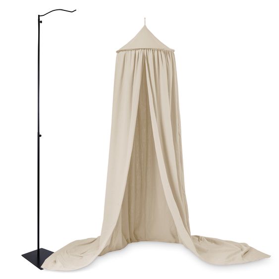 Julius Zöllner Set Tenda da Letto incl. Asta per baldacchino & Baldacchino - Sabbia