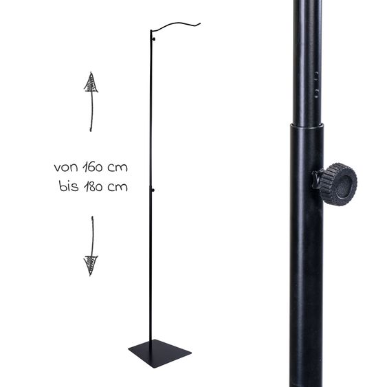 Julius Zöllner Set Tenda da Letto incl. Asta per baldacchino & Baldacchino - Sabbia