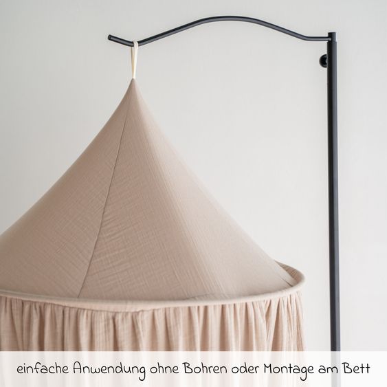 Julius Zöllner Set Tenda da Letto incl. Asta per baldacchino & Baldacchino - Sabbia