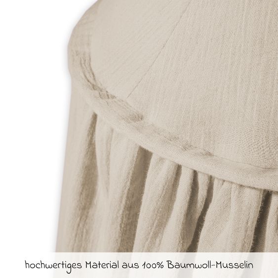 Julius Zöllner Set Tenda da Letto incl. Asta per baldacchino & Baldacchino - Sabbia