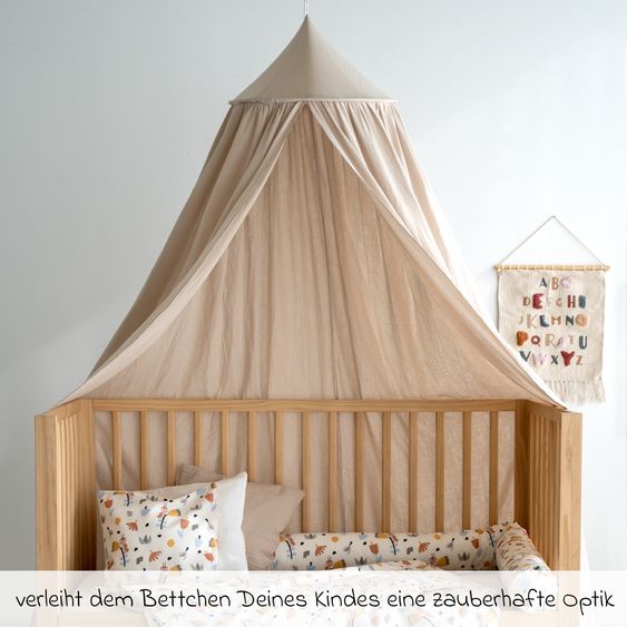 Julius Zöllner Set Tenda da Letto incl. Asta per baldacchino & Baldacchino - Sabbia