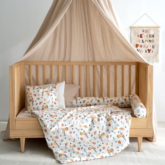 Julius Zöllner Set Tenda da Letto incl. Asta per baldacchino & Baldacchino - Sabbia