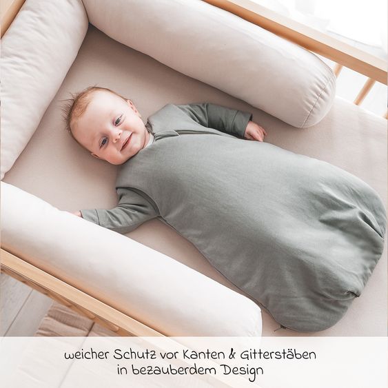 Julius Zöllner Paraspifferi per lettino Jersey 180 cm - Uni - Farina d'avena