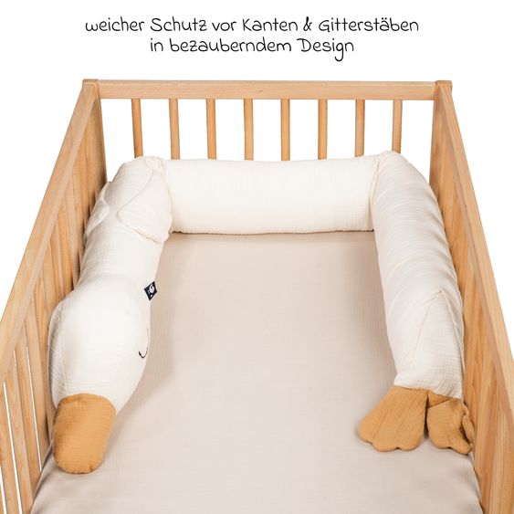 Julius Zöllner bed bumper Muslin 180 cm - Gans