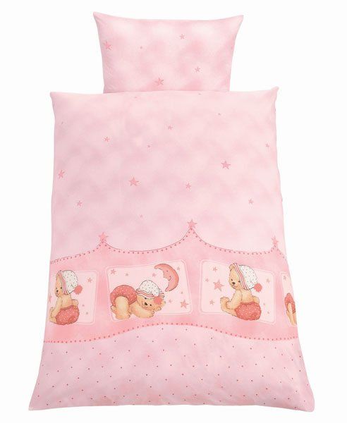 Julius Zöllner Bettwäsche 80 x 80 cm - Kuschelbär Rosa