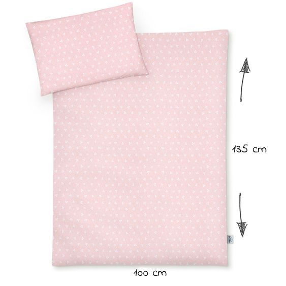 Julius Zöllner Bettwäsche Jersey 100 x 135 / 40 x 60 cm - Leafy