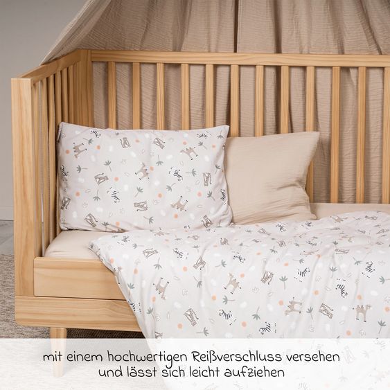 Julius Zöllner Bettwäsche Jersey 80 x 80 / 35 x 40 cm - Savanne Beige