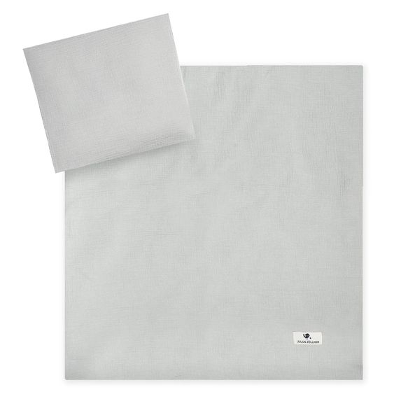 Julius Zöllner Biancheria da letto Mussola 80 x 80 / 35 x 40 cm - Grigio