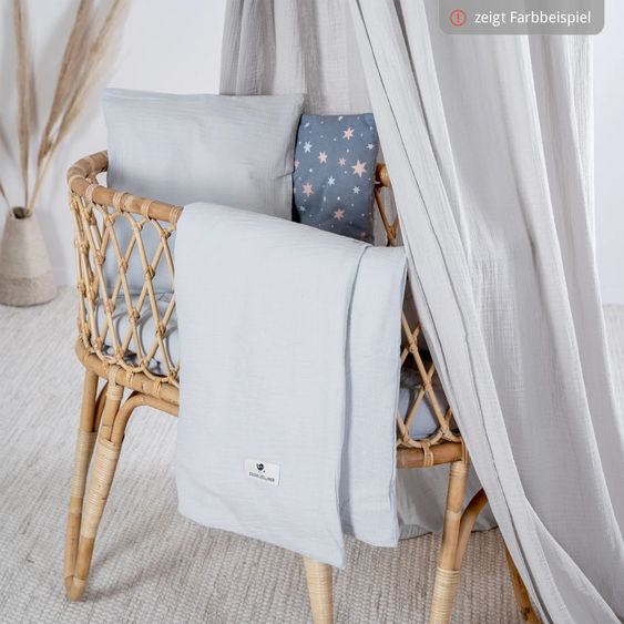 Julius Zöllner Biancheria da letto Mussola 80 x 80 / 35 x 40 cm - Grigio