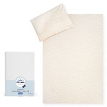 Set di biancheria da letto Jersey 100 x 135 / 40 x 60 cm incl. lenzuolo con angoli 60 x 120 / 70 x 140 cm - Little Goose