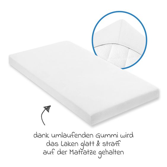 Julius Zöllner Set di biancheria da letto Jersey 100 x 135 / 40 x 60 cm incl. lenzuolo con angoli 60 x 120 / 70 x 140 cm - Little Goose