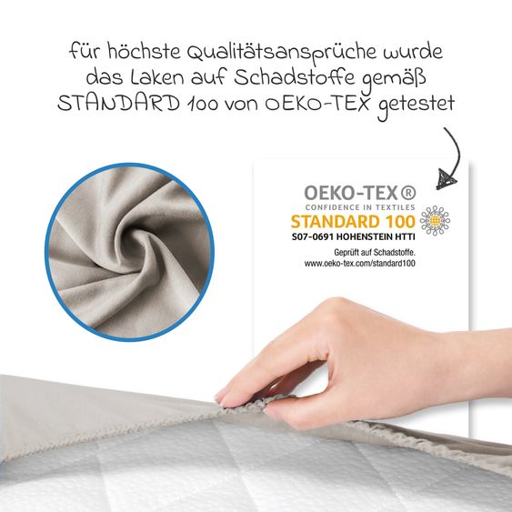 Julius Zöllner Set di biancheria da letto Jersey 80 x 80 / 35 x 40 cm incl. Lenzuolo con angoli 40 x 90 cm - Animali