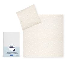 Set di biancheria da letto Jersey 80 x 80 / 35 x 40 cm incl. lenzuolo con angoli 40 x 90 cm - Little Goose