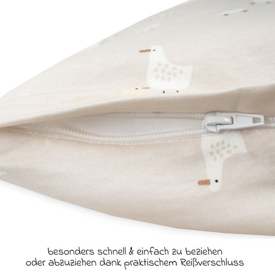 Julius Zöllner Set di biancheria da letto Jersey 80 x 80 / 35 x 40 cm incl. lenzuolo con angoli 40 x 90 cm - Little Goose