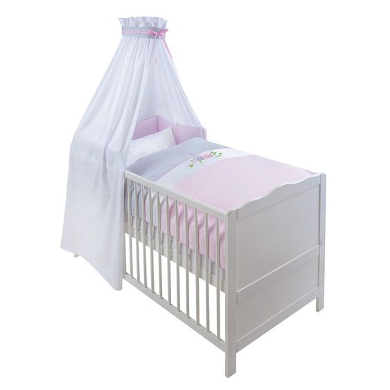 Julius Zöllner Bettwäsche-Set - Kleine Eulen Rosa