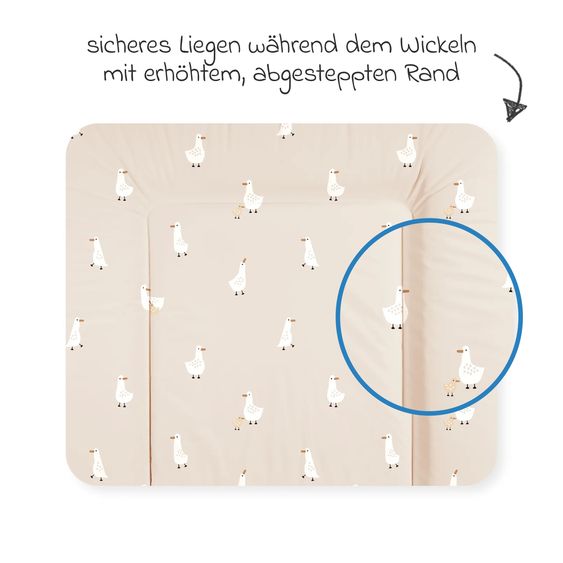 Julius Zöllner Folien-Wickelauflage Softy 75 x 85 cm - Little Goose