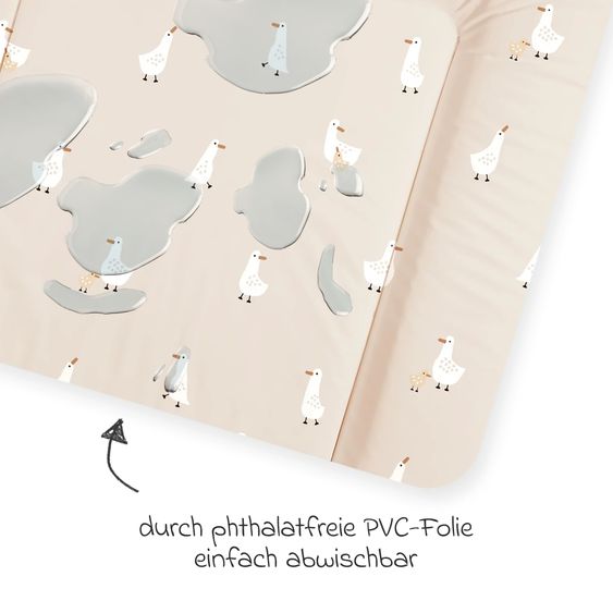 Julius Zöllner Folien-Wickelauflage Softy 75 x 85 cm - Little Goose