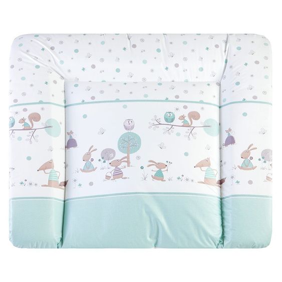 Julius Zöllner Folien-Wickelauflage Softy - Happy Animals Mint