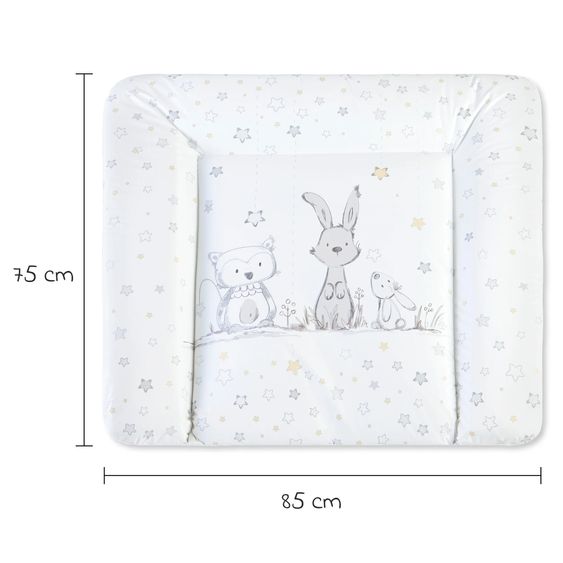 Julius Zöllner Foil changing mat Softy - bunny & owl white