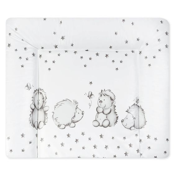 Julius Zöllner Foil changing mat Softy - Hedgehog - White