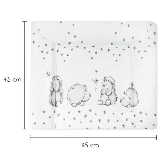 Julius Zöllner Foil changing mat Softy - Hedgehog - White