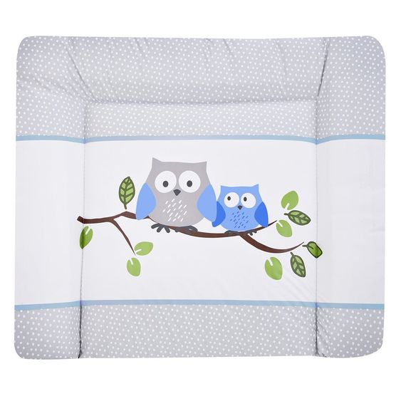 Julius Zöllner Folien-Wickelauflage Softy - Kleine Eulen Blau