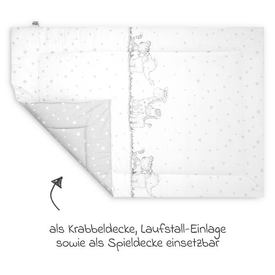 Julius Zöllner Krabbeldecke 95 x 135 cm - Dschungelbande