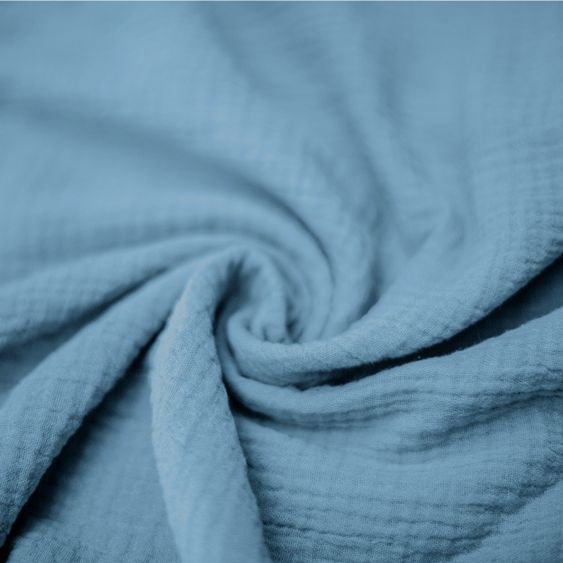 Julius Zöllner Kuscheldecke Musselin 70 x 100 cm - Blau
