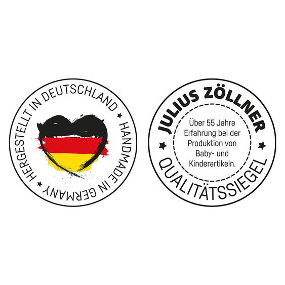Julius Zöllner Kuschelnest NIDO Jersey - Tiny Squares - Grey