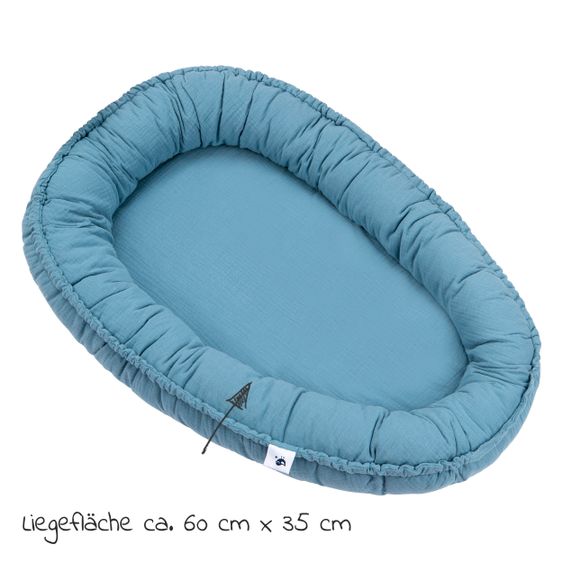 Julius Zöllner Kuschelnest NIDO Musselin - Blau