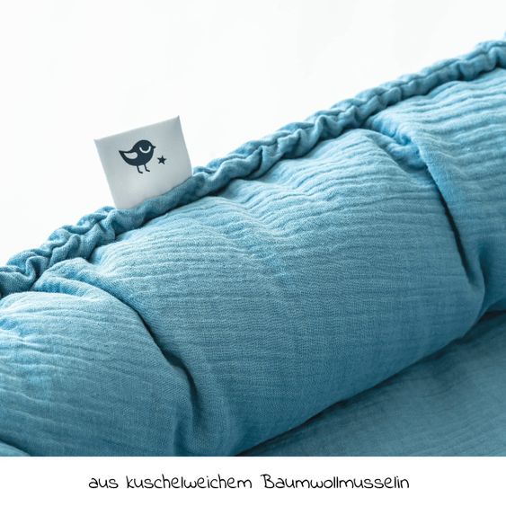 Julius Zöllner Kuschelnest NIDO Musselin - Blau