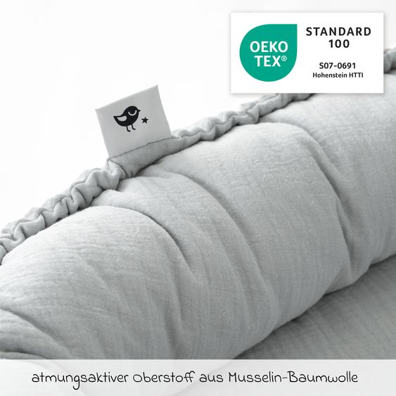 Julius Zöllner Cuddle Nest NIDO Muslin - Grey