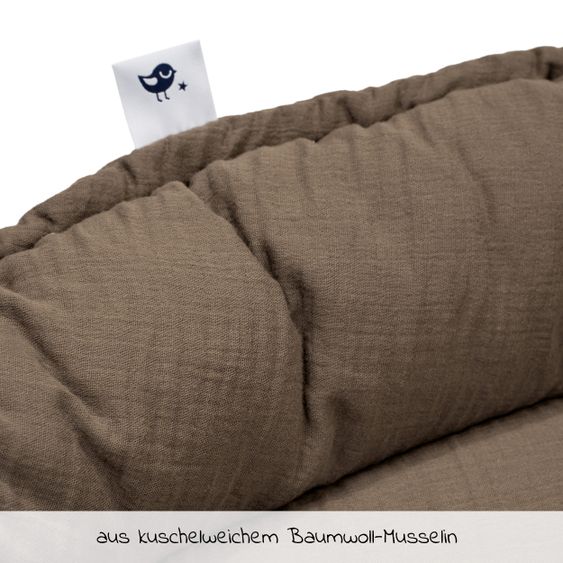 Julius Zöllner Kuschelnest NIDO Musselin - Nougat